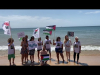 Solidariedade com as crianças de Gaza na Praia de Carcavelos